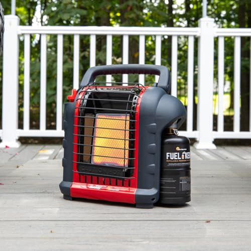 Portable Propane Radiant Heater 4,000-9,000 BTU Red Black M5320