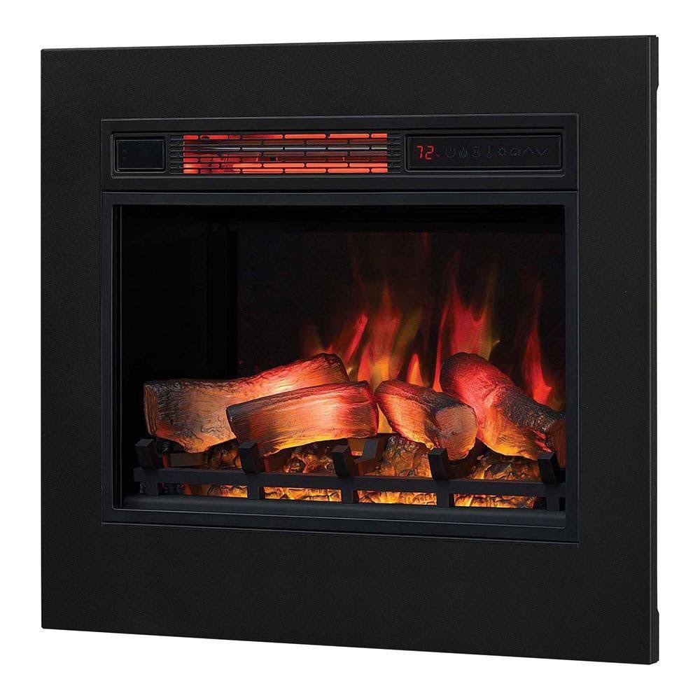 23-in 3D Infrared Fireplace Insert & Flush Mount Kit I7357