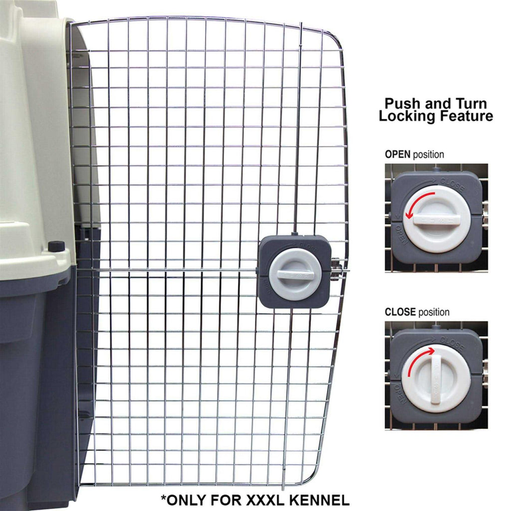 Plastic Rolling Wire Door Travel Dog Crate A683