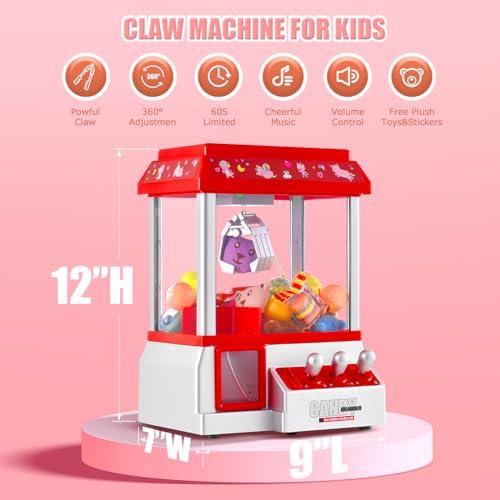 Mini Claw Machine Candy Grabber Prize Dispenser Arcade Game Machine E532