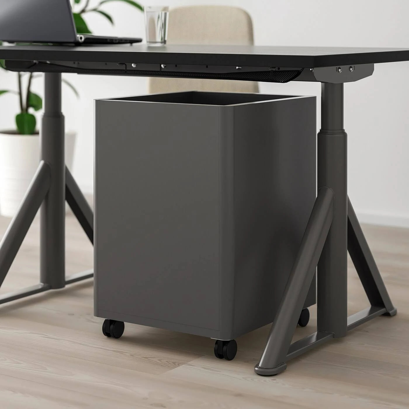 Dark Gray Drawer Unit on Casters X37975