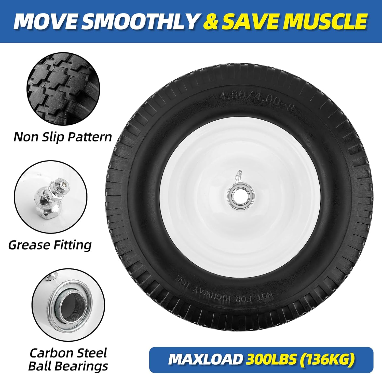 Flat Free Wheelbarrow Tire A9785