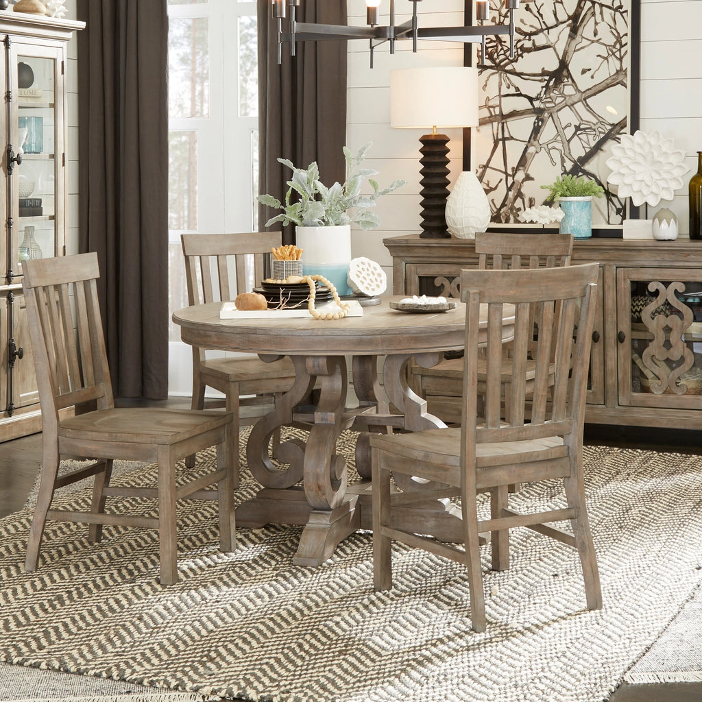 Dove Tail Grey Round Dining Table Z190700
