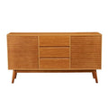 Wooden TV Stand Storage Buffet Cabinet with Adjustable Shelves N906095