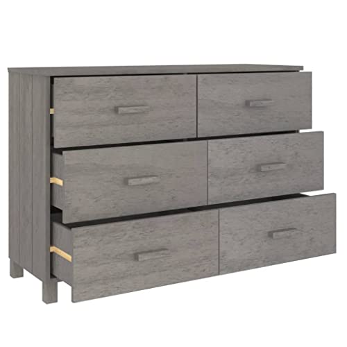 Light Gray Solid Wood Pine Sideboard D254