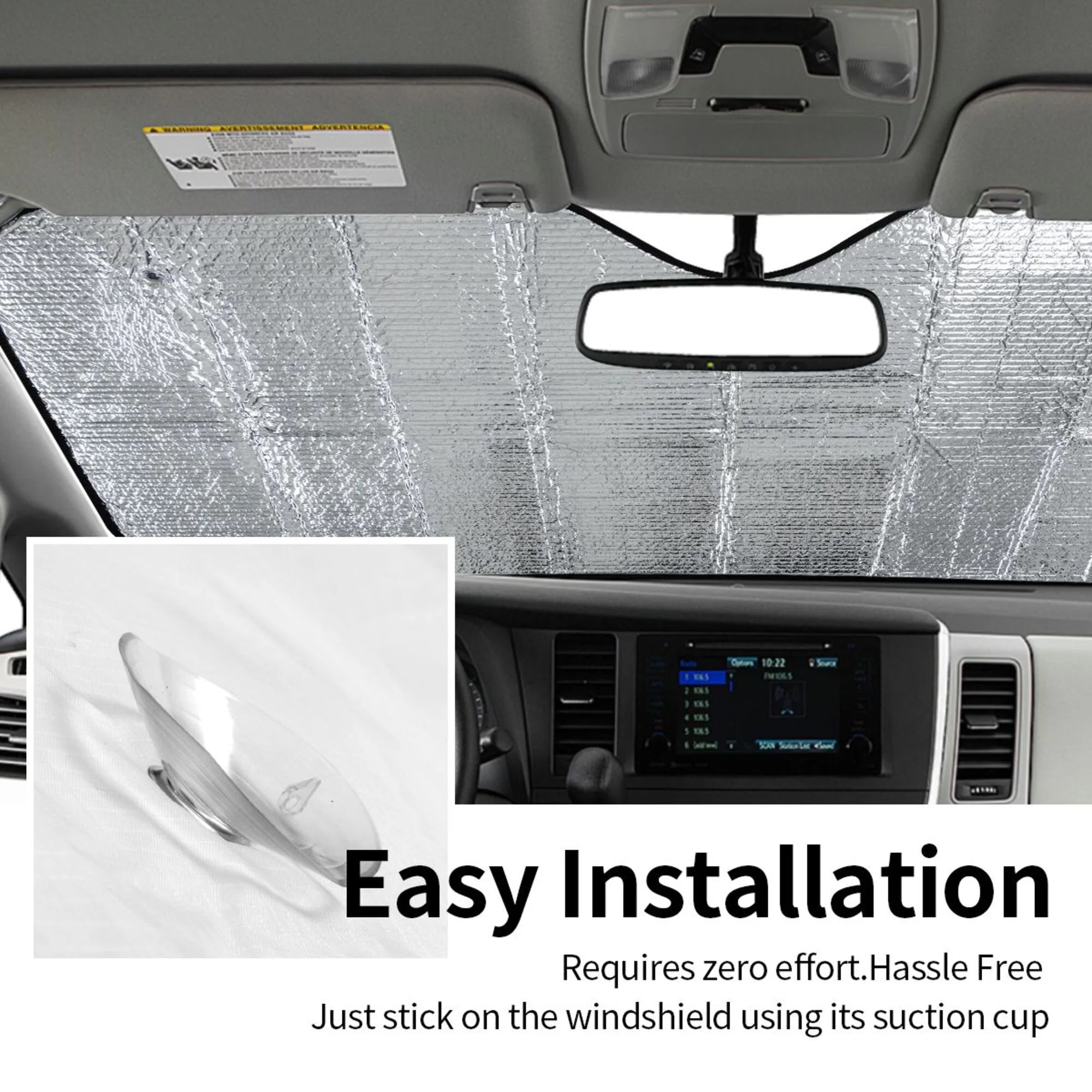 Medium Size Car Sun Shade Windshield W380