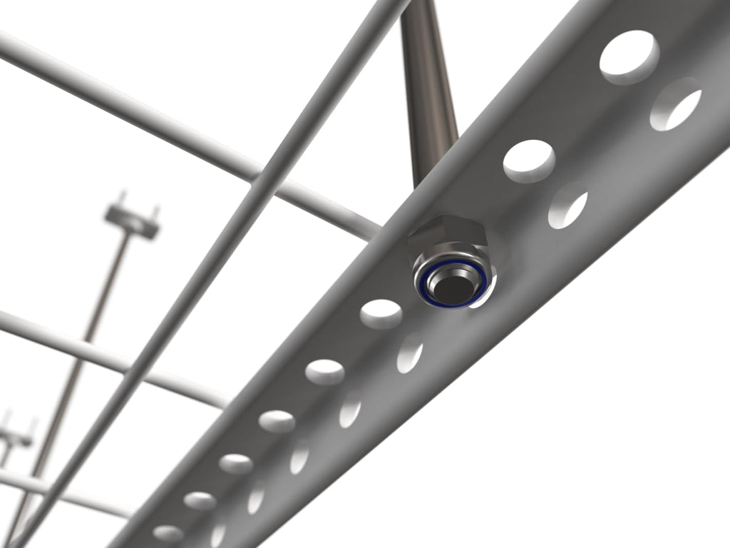 Adjustable Height Overhead Garage Door Ceiling Triple L Shaped Platform (31 in. W x 93 in D) O8539