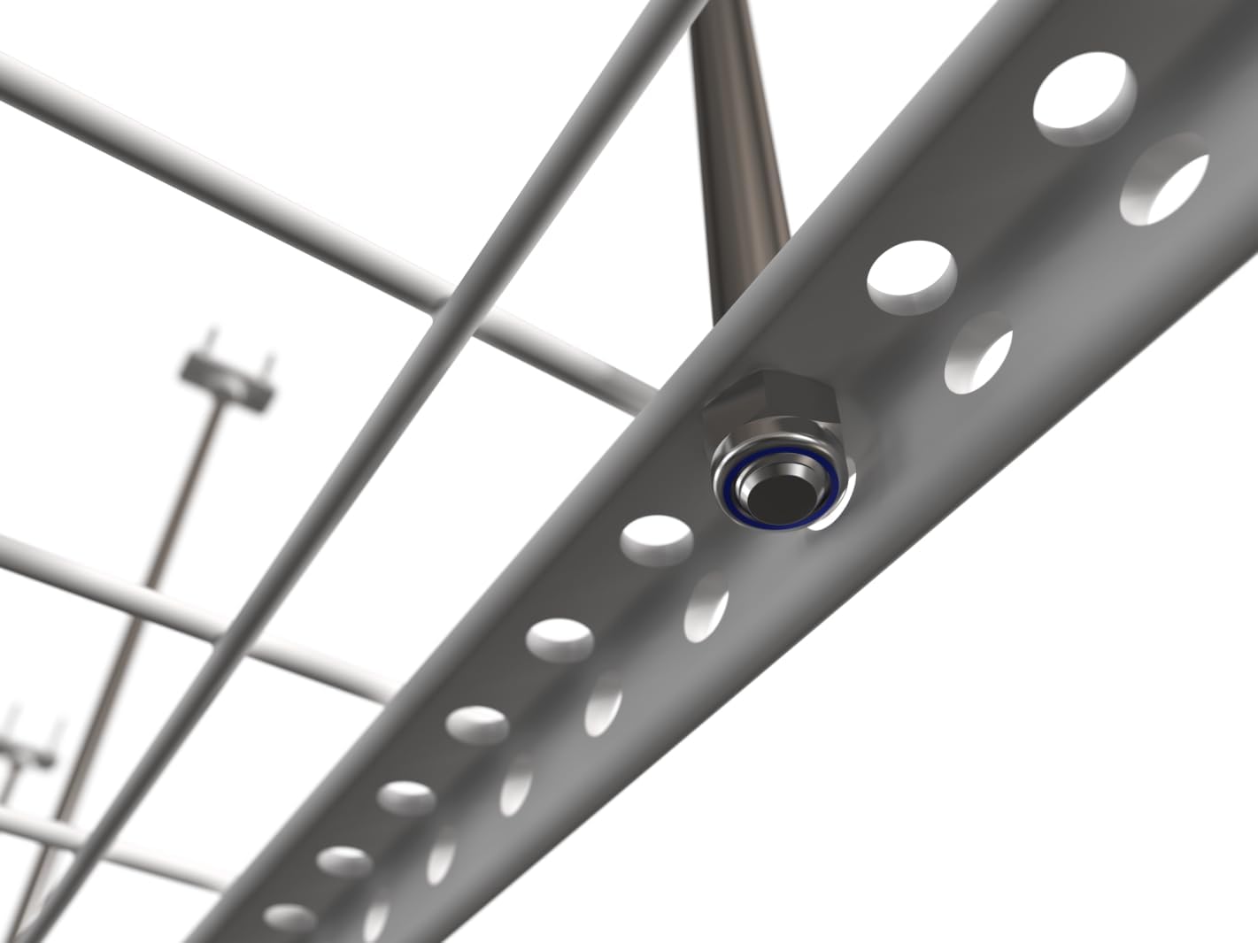 Adjustable Height Overhead Garage Door Ceiling Triple L Shaped Platform (31 in. W x 93 in D) O8539