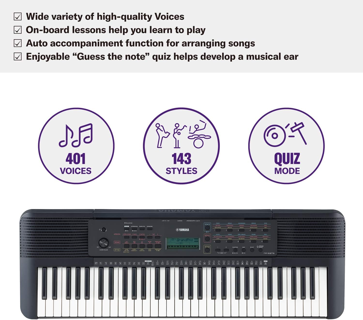 61-Key Portable Keyboard A353
