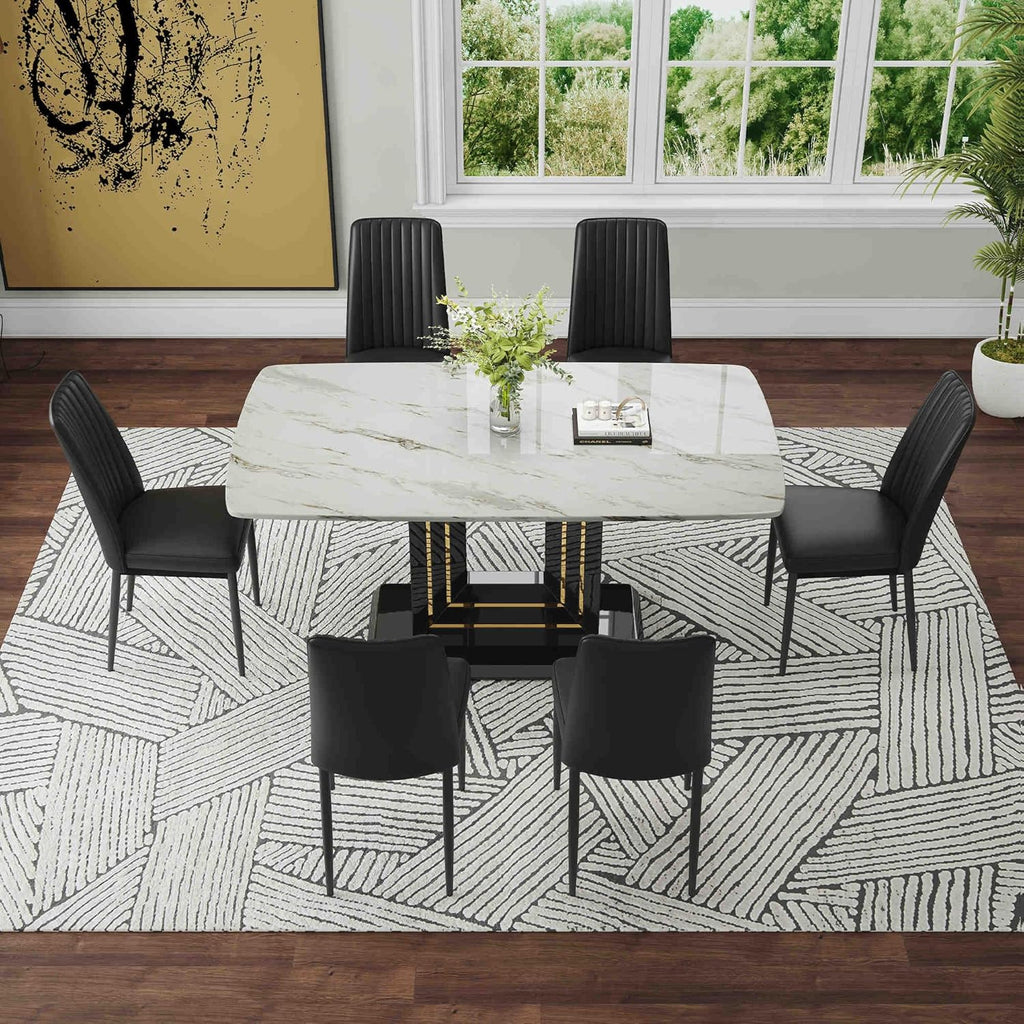 7-Piece Dining Table Set with 6 Chairs M3120