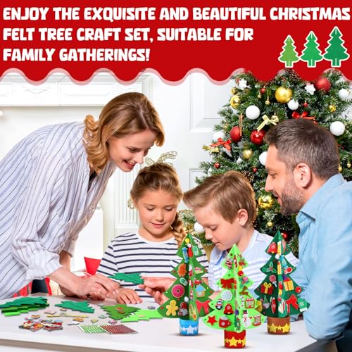 408 Pcs Christmas Tree Felt DIY Craft Kits F408880
