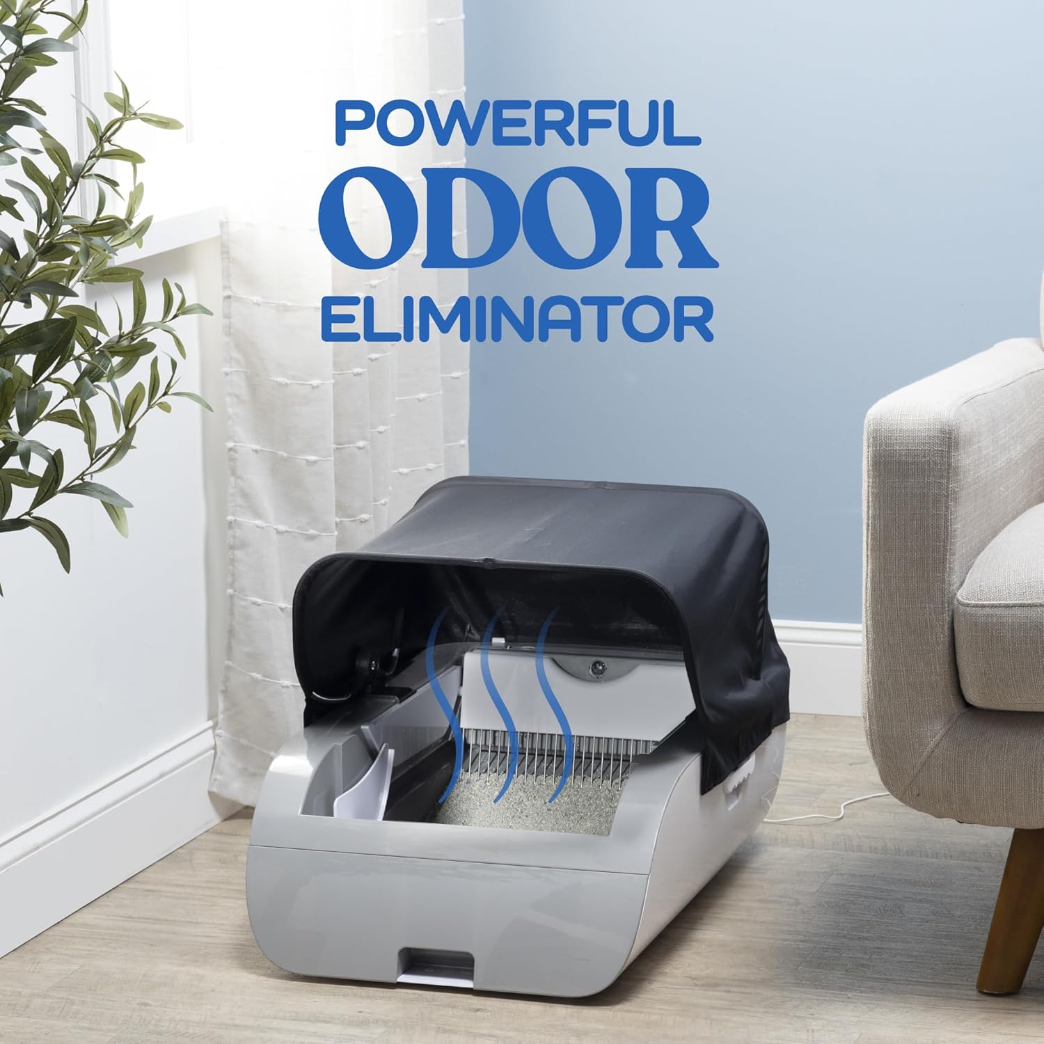 Automatic Self Cleaning Cat Litter Box with Odor Eliminator E298