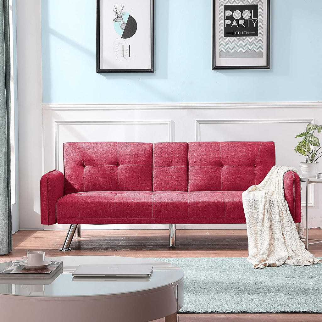 Red Sofa Bed A2642