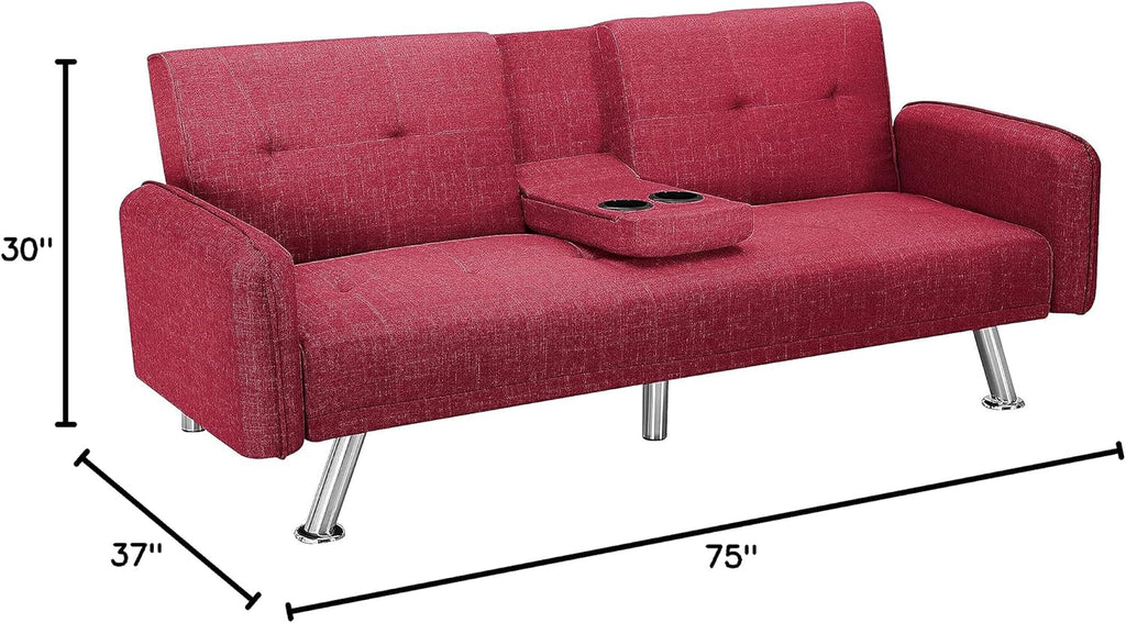 Red Sofa Bed A2642