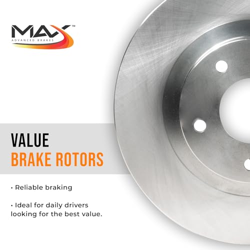 Rear Brake Kit with Geomet Coated Disc Brake Rotors and Ceramic Brake Pads O2602