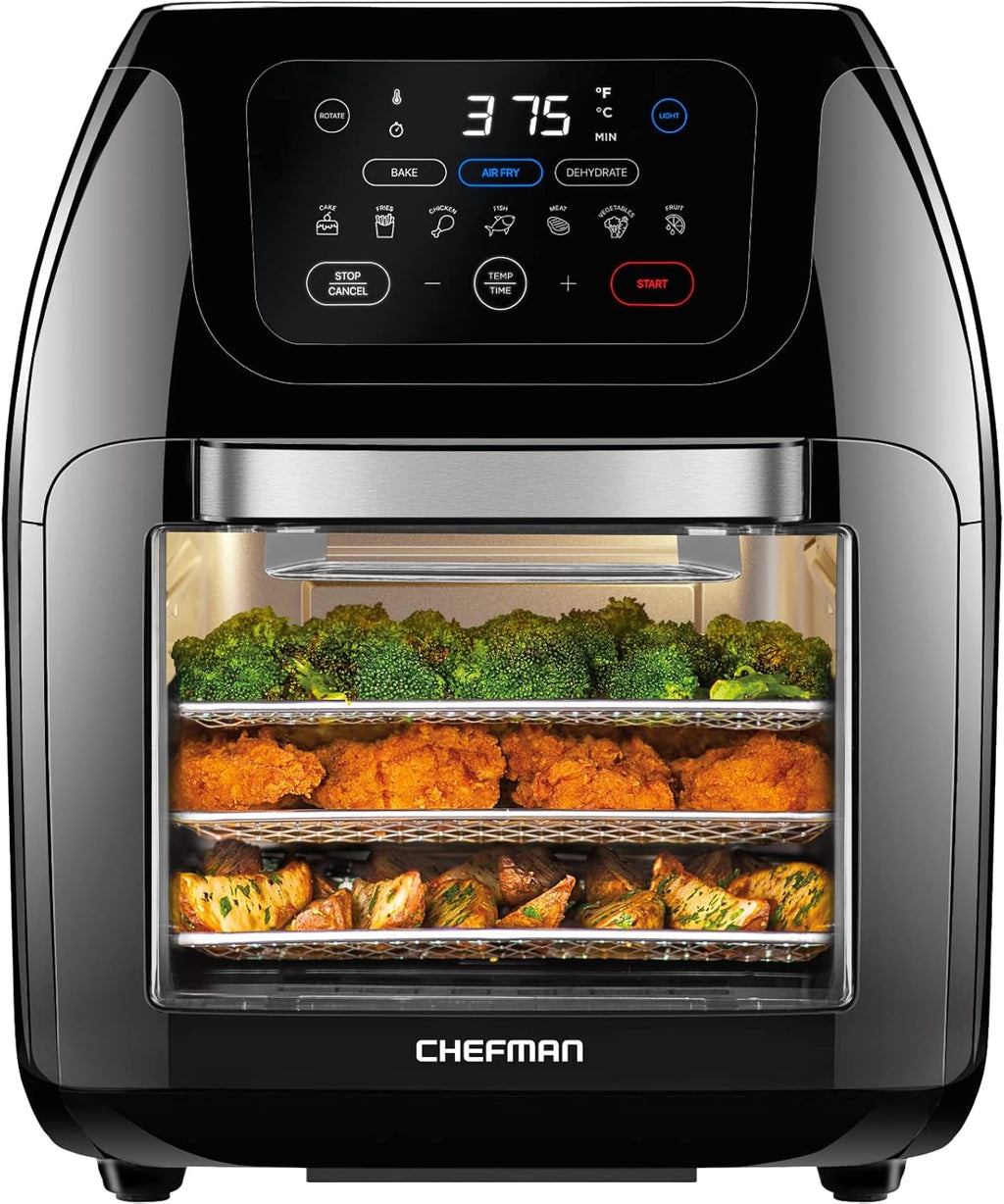 10L 3.6Qt Air Fryer with Rotisserie Dehydrator L7586