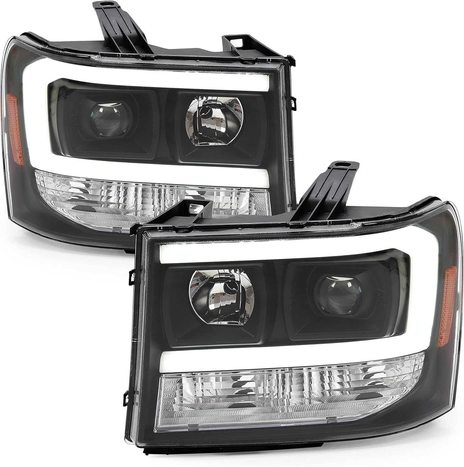 Clear Lens Black Housing LED Projector Headlights H1135