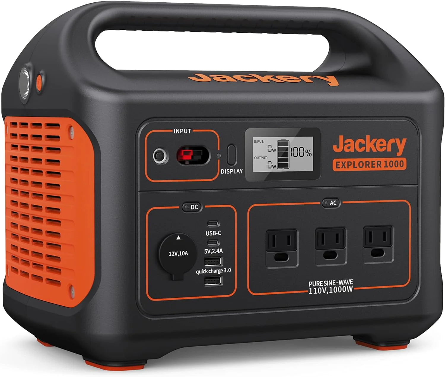 1002Wh Portable Power Station with 3x1000W AC Outlets E5016