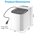 White Portable Countertop Ice Maker G9487