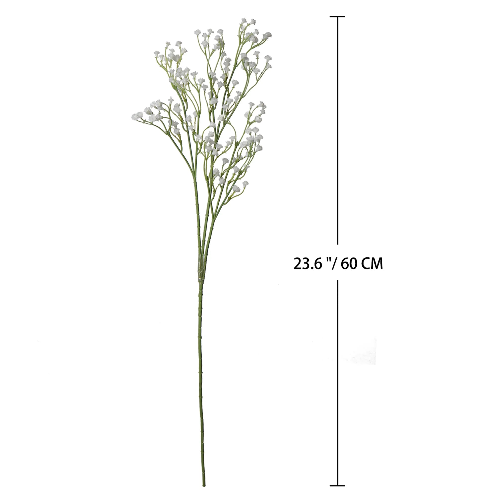10 Pcs Artificial White Baby's Breath 23.6" A766966