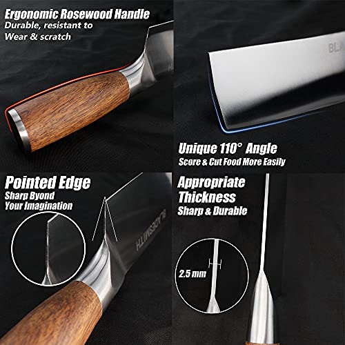 6.3'' Stainless Steel Meat Cleaver with Pear Wood Handle H57831
