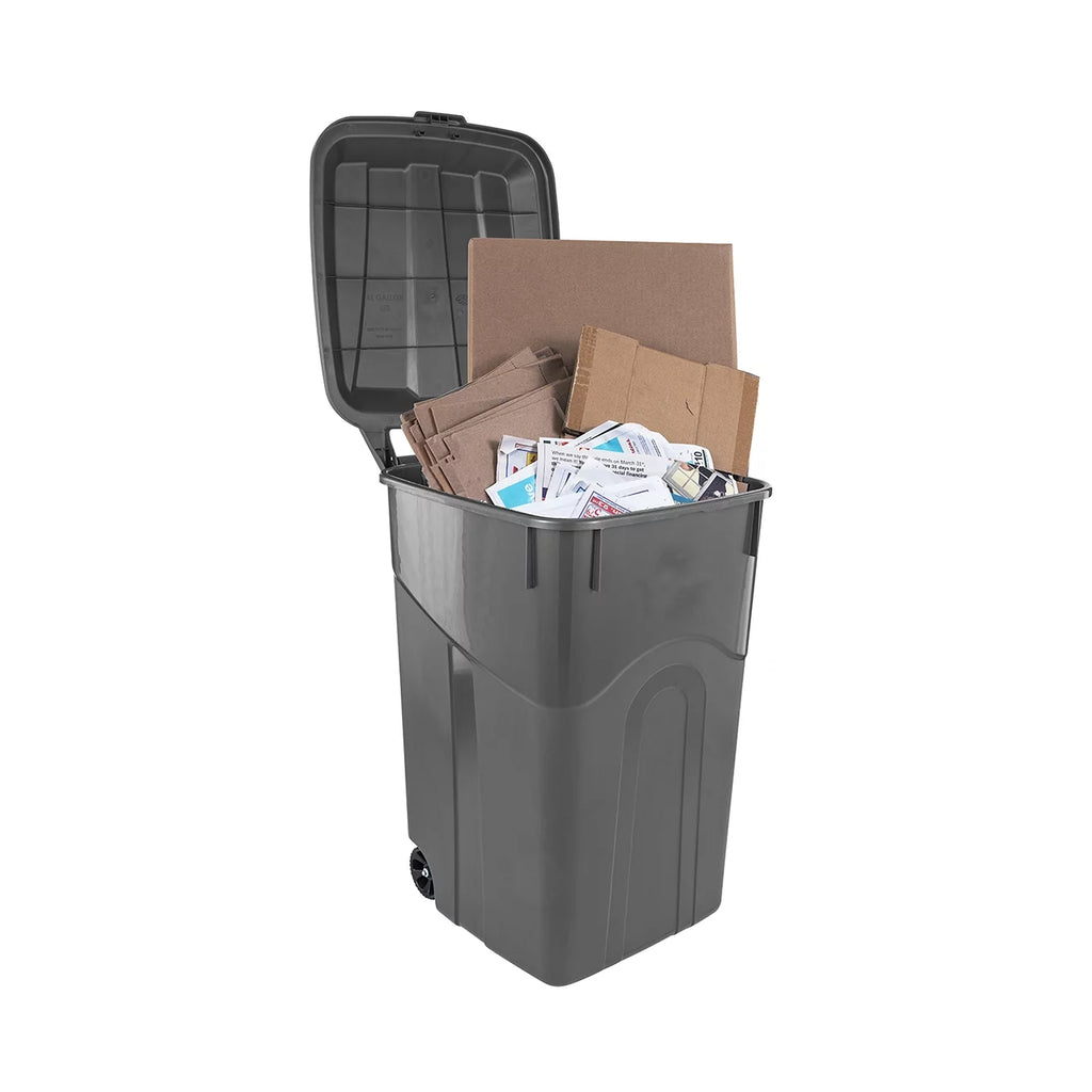 45 Gallon Wheeled Heavy Duty Plastic Garbage Can P21613