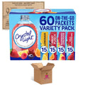 Sugar-Free Lemonade Fruit Punch Raspberry Lemonade Wild Strawberry Powdered Drink Singles Variety Pack, 60 Count R7912