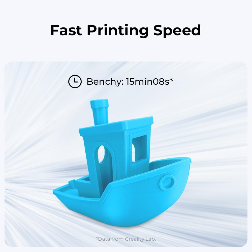 3D Printer with 500mm/s Max Printing Speed, 60W Ceramic Heater Hotend, X-axis Linear Rail Y383