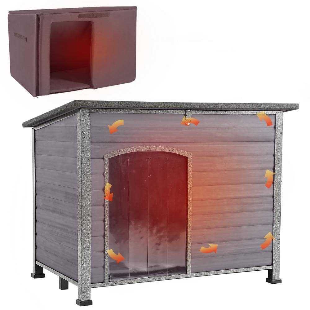 Insulated Outdoor Dog House with Waterproof Roof R606380