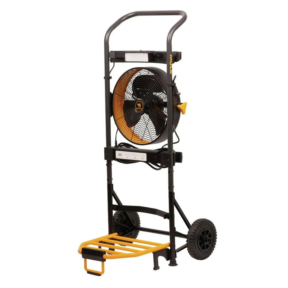 Hand Truck 5-in-1 Mobile Workshop with Integrated 3-Speed Fan and LED Light A41789