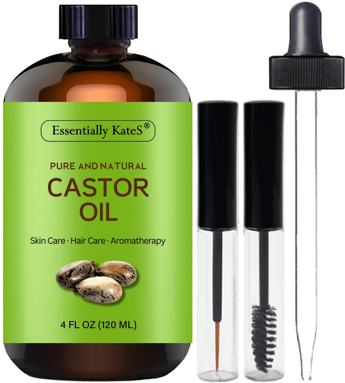 Castor Oil 4 oz 100% Pure Cold Pressed Hexane Free U4706