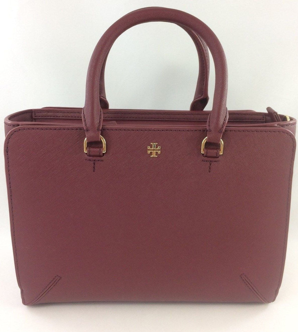Leather Shoulder Handbag In Imperial Garnet V160107