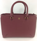 Leather Shoulder Handbag In Imperial Garnet V160107