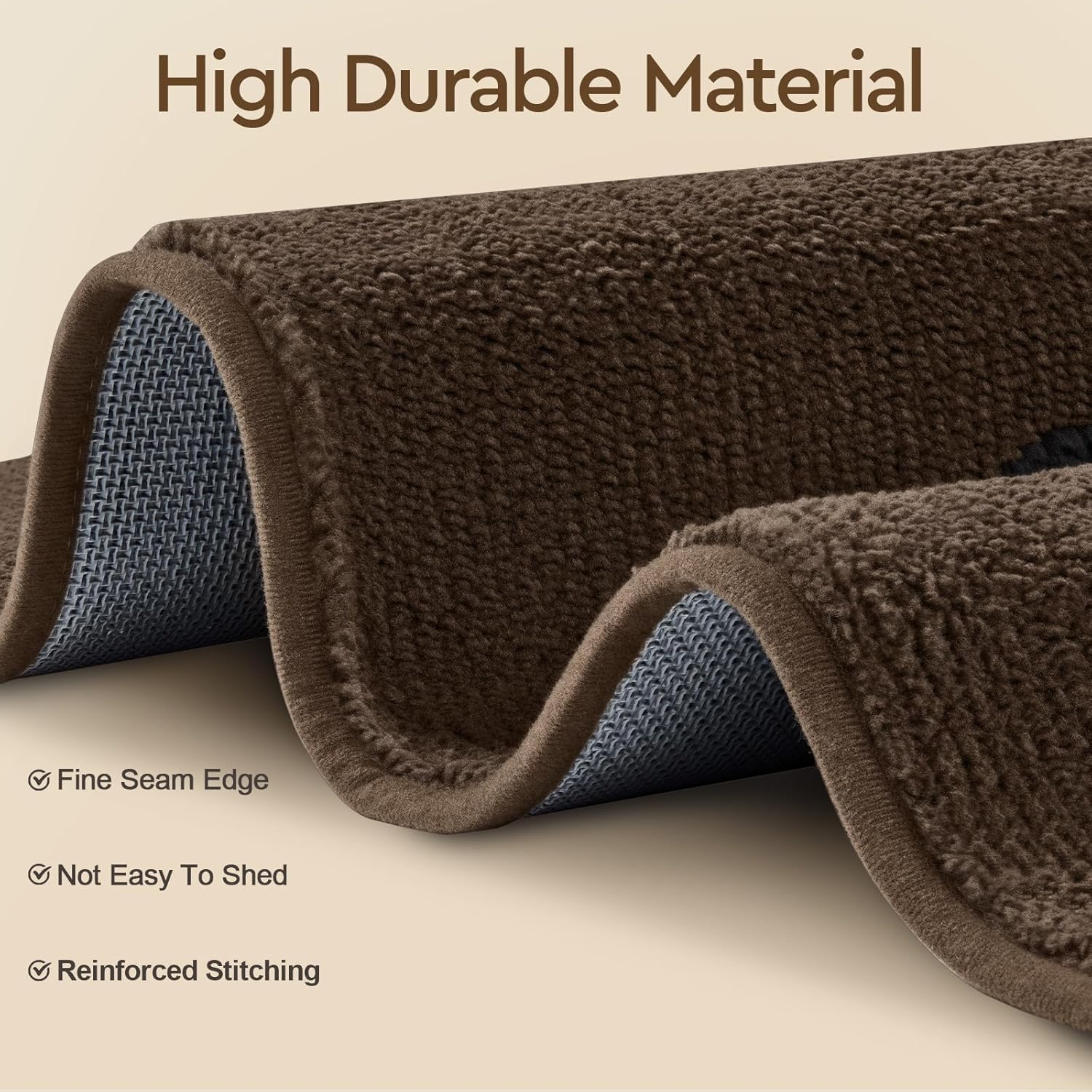 Brown 20"x32" Non Slip Absorbent Door Mat F393