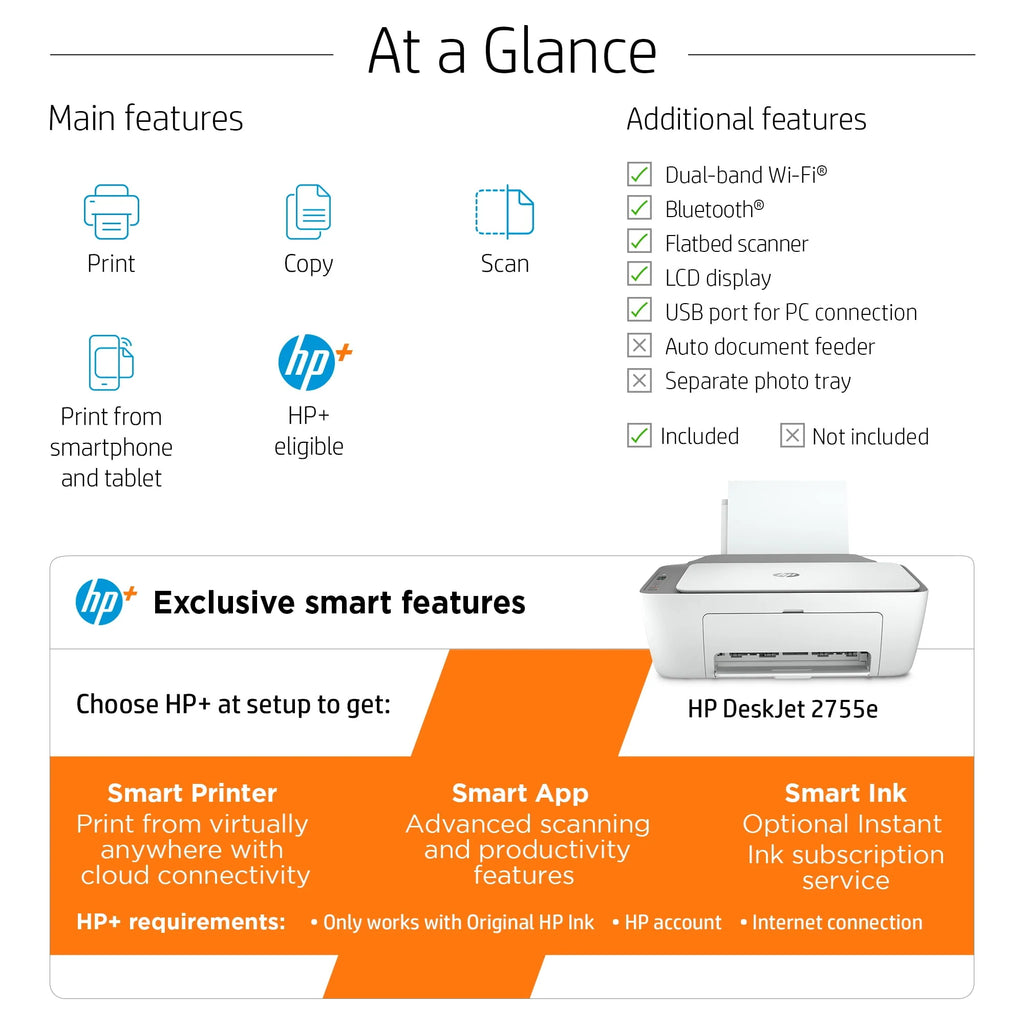 HP DeskJet All-in-One Inkjet Printer, Color Print, Copy, Scan C324