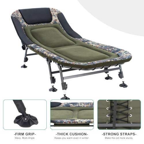Heavy Duty Folding Camping Cot with Carry Bag W4522