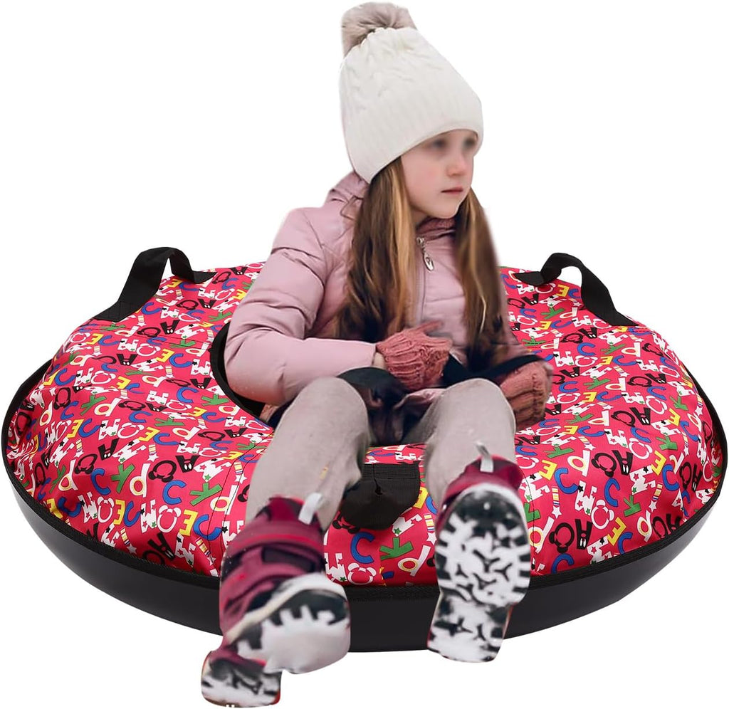90cm Oxford Cloth Inflatable Snow Sled with Hard Plastic Bottom B644