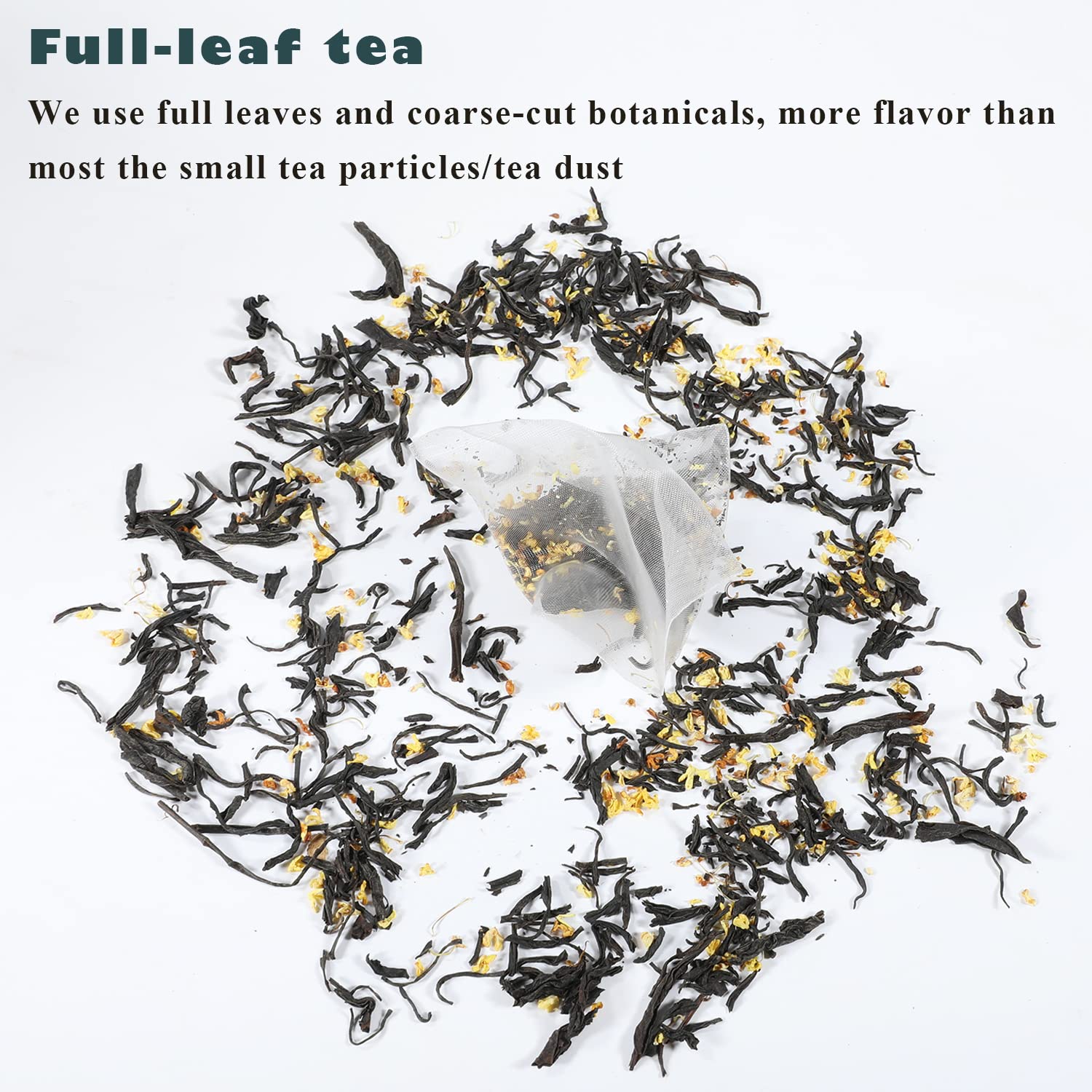 Organic Osmanthus Black Tea Bags, 30 Sachets in Tea Tin C748