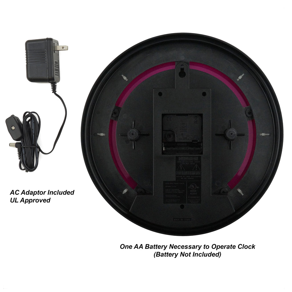 Pink Arabic Neon Wall Clock F619156