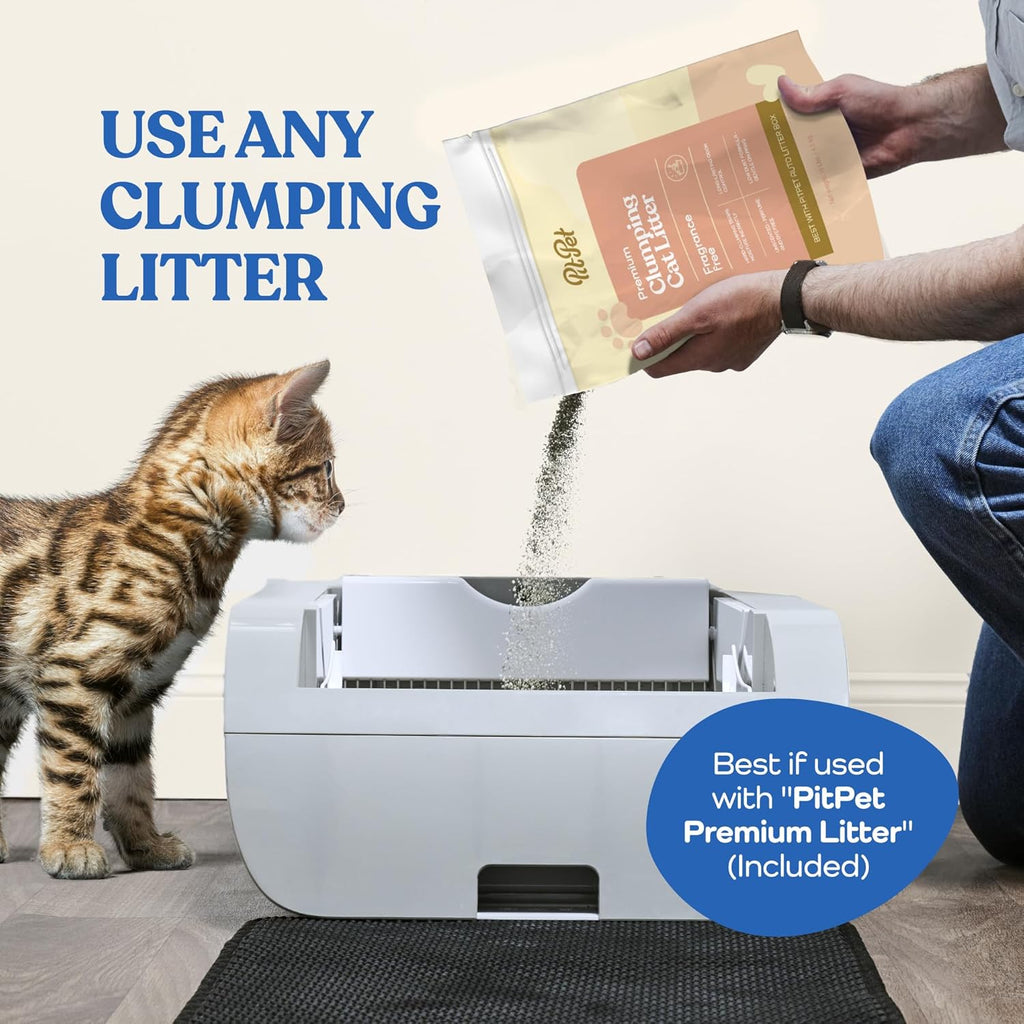 Automatic Self Cleaning Cat Litter Box with Odor Eliminator E298
