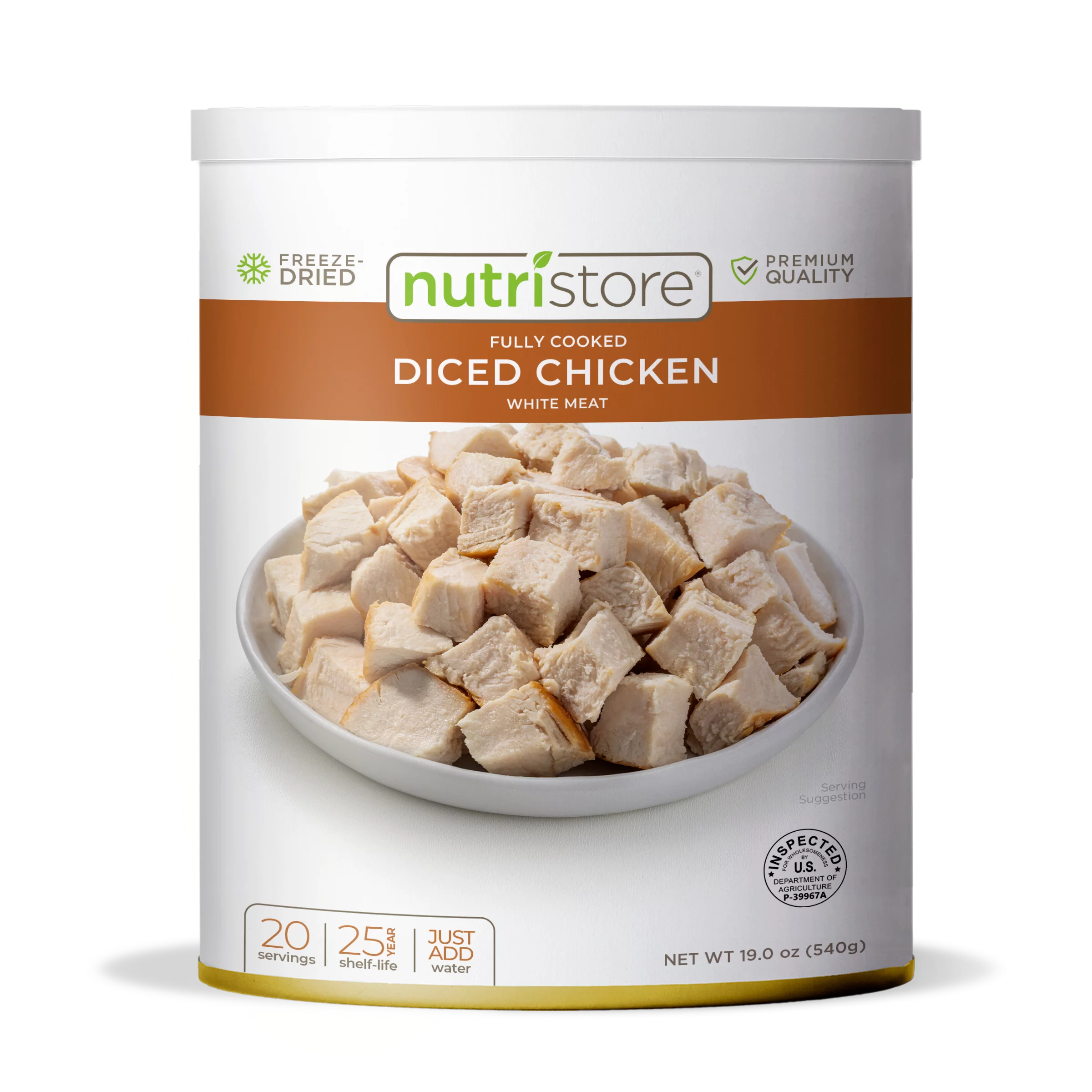 Freeze-Dried Chicken Dices No. 10 Can T44216