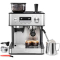 20 Bar Espresso Machine with Grinder & Milk Frother F8386