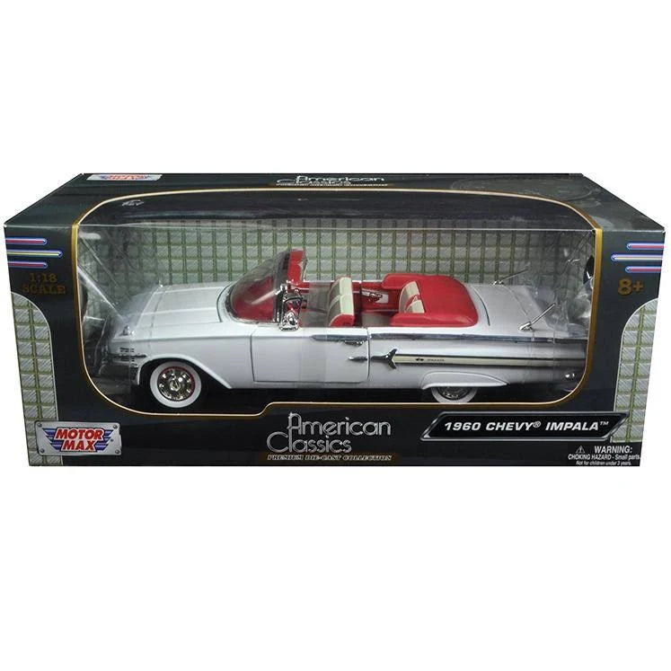 White 1/18 Diecast Model Car W340953