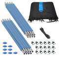 Trampoline Safety Enclosure Set for 12FT 13FT 14FT 15FT Frames includes Net Poles Hardware V691