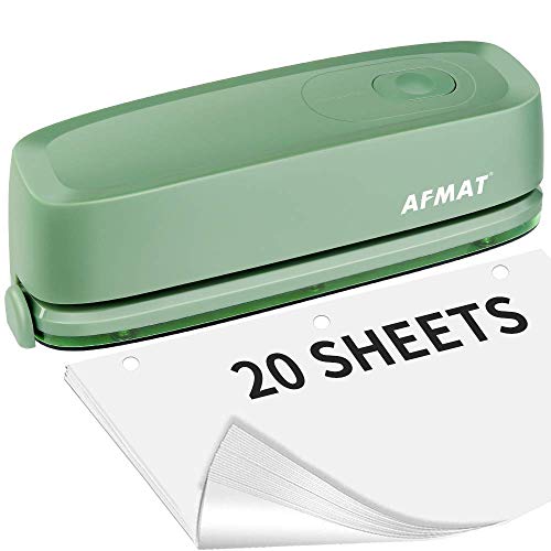 Gray Electric 3 Hole Punch, 20-Sheet Q82346