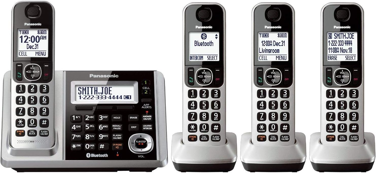 DECT 4-Handset Landline Telephone V460665