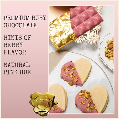 Ruby Chocolate 34% Cacao 3.2oz Bar 12 Pack Z547229