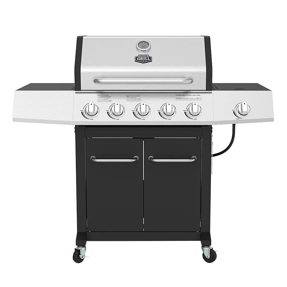 5-Burner Propane Gas Grill with Side Burner W997