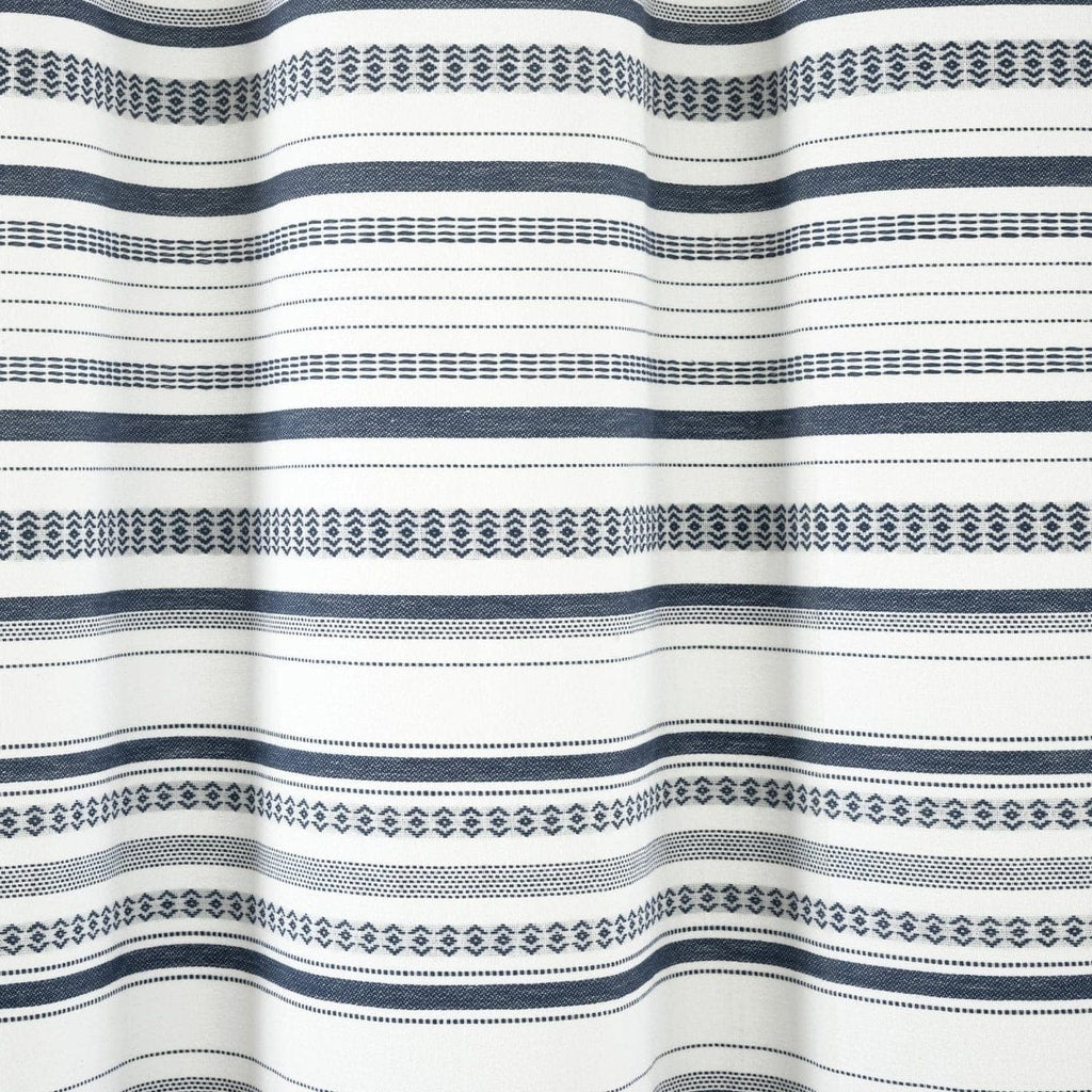 Urban Woven Yarn Dyed Recycled Cotton Blend Shower Curtain