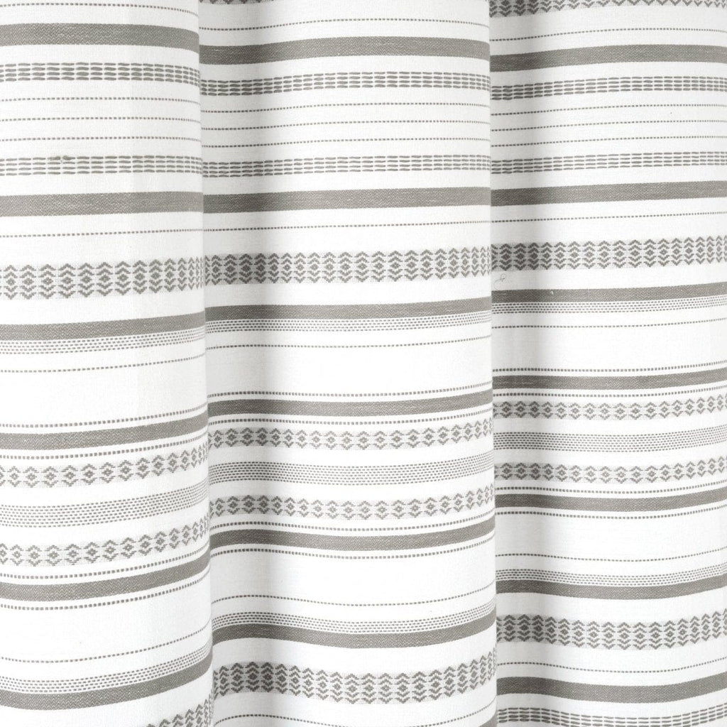 Urban Woven Yarn Dyed Recycled Cotton Blend Shower Curtain